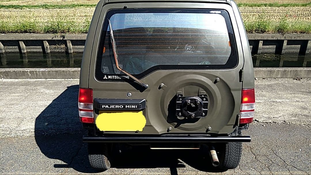 河　パジェロミニ　H56A リアバンパー　パイプバンパー