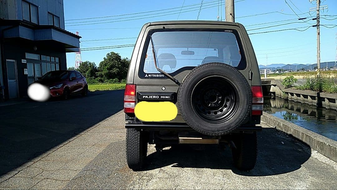 河　パジェロミニ　H56A リアバンパー　パイプバンパー