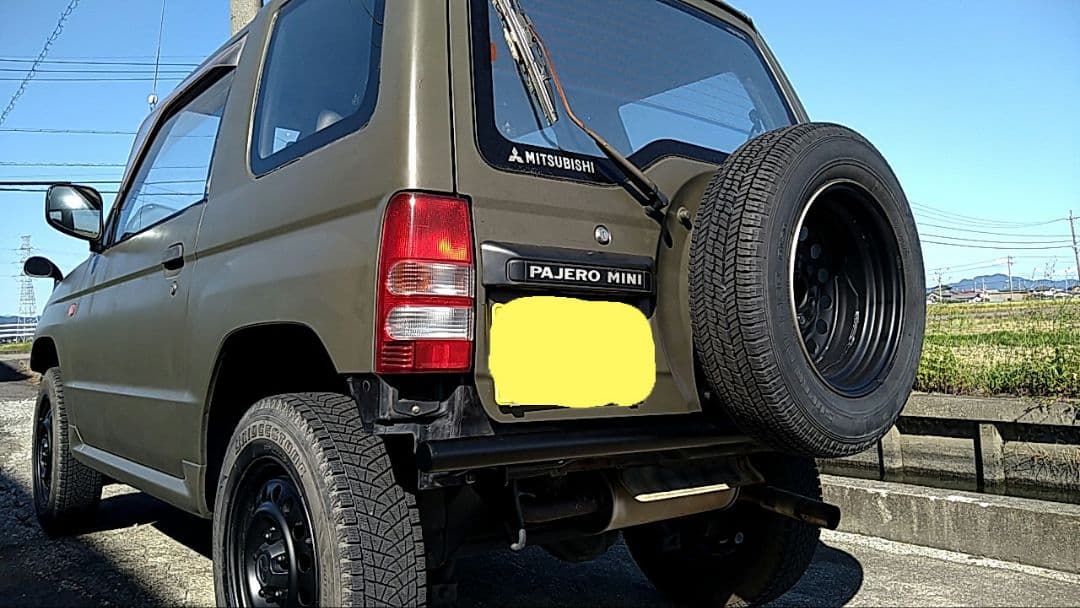 河　パジェロミニ　H56A リアバンパー　パイプバンパー