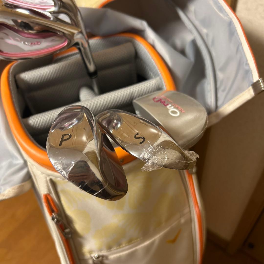 超美品！初心者セット　Callaway ゴルフバッグ ホワイト/オレンジ
