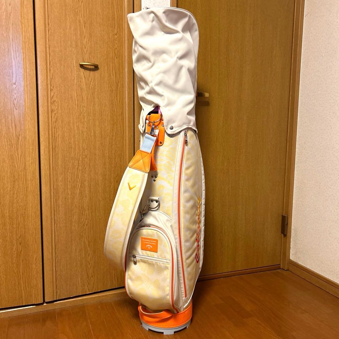 超美品！初心者セット　Callaway ゴルフバッグ ホワイト/オレンジ