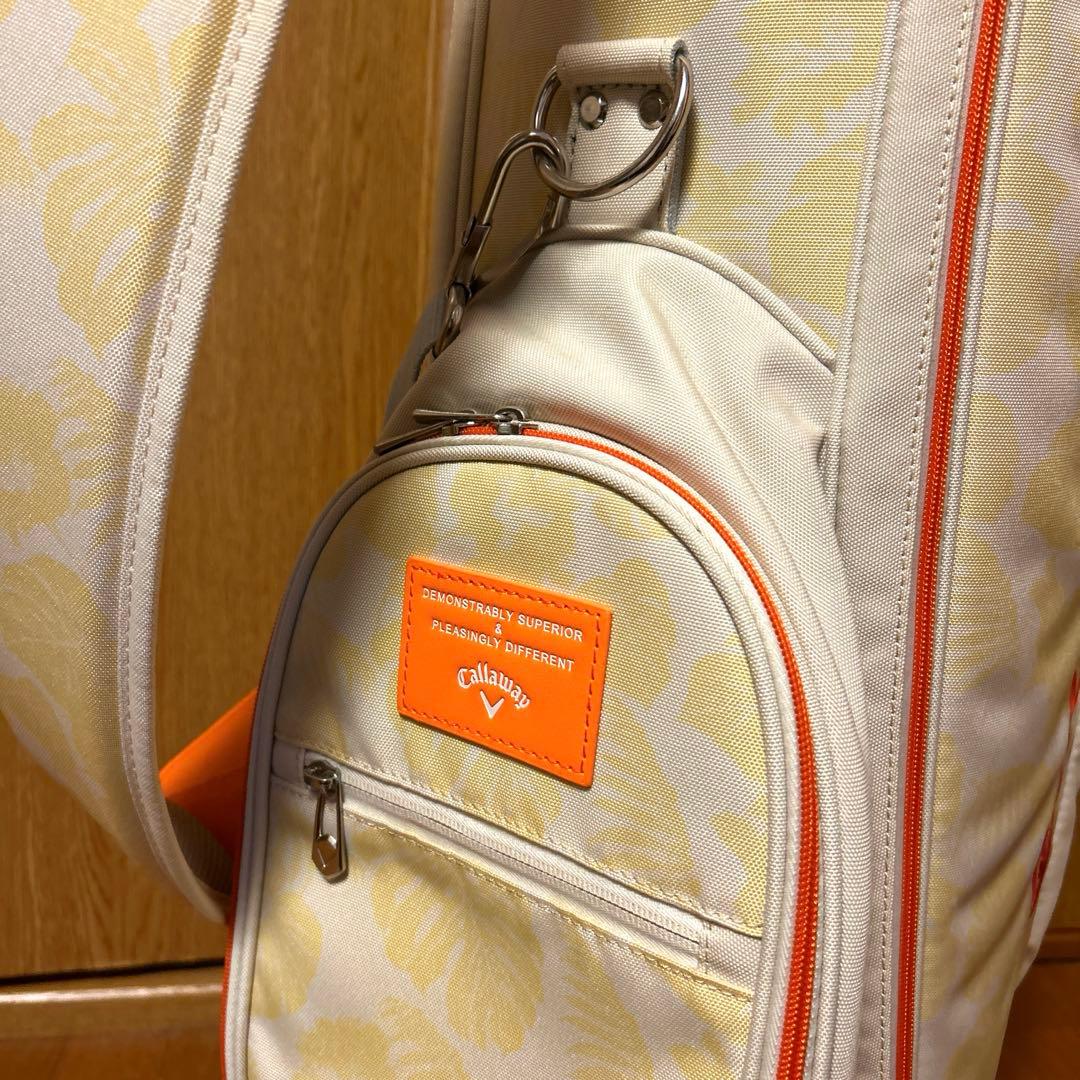 超美品！初心者セット　Callaway ゴルフバッグ ホワイト/オレンジ