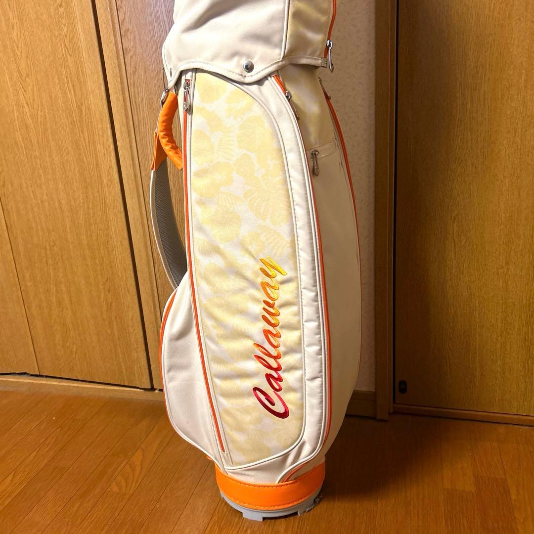 超美品！初心者セット　Callaway ゴルフバッグ ホワイト/オレンジ