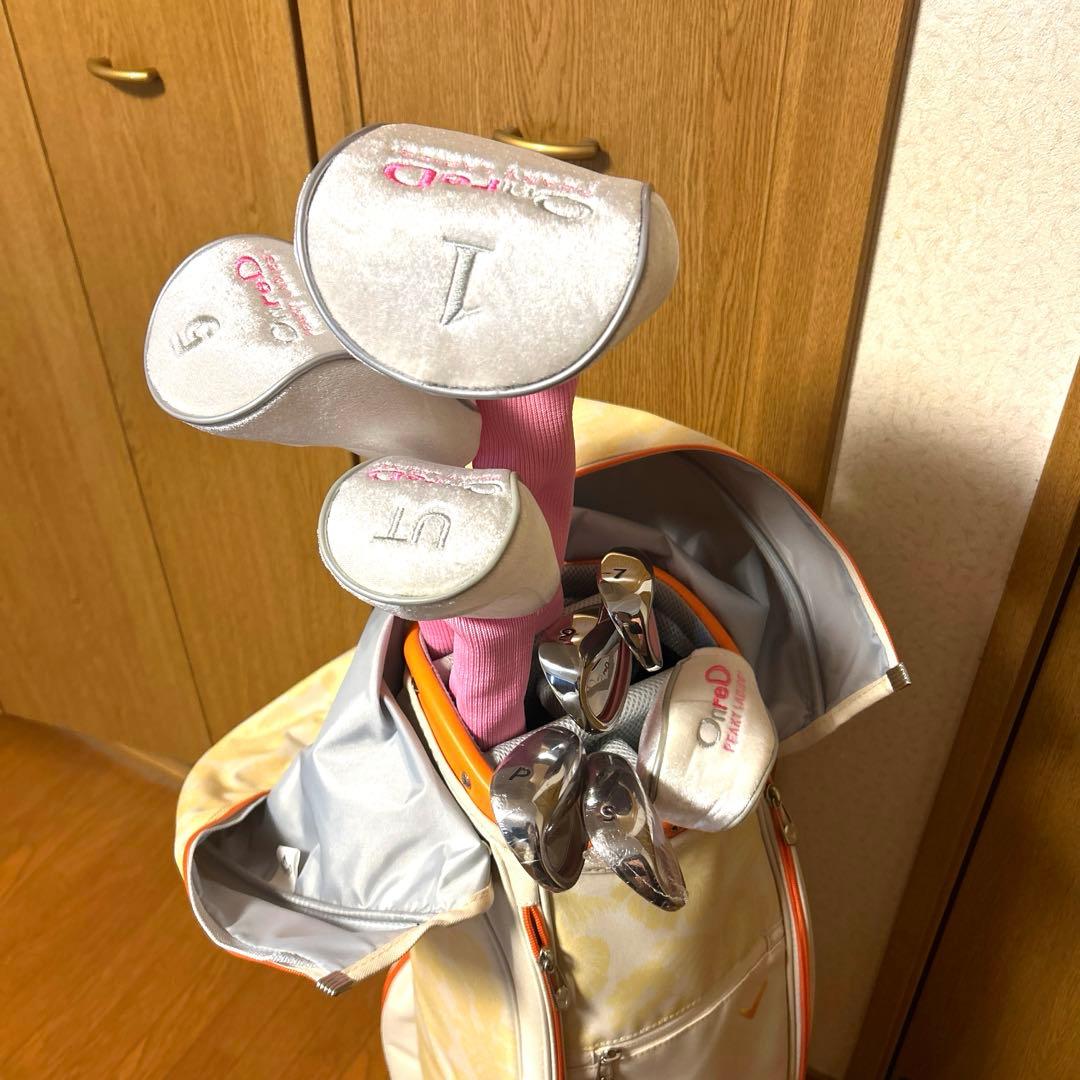 超美品！初心者セット　Callaway ゴルフバッグ ホワイト/オレンジ