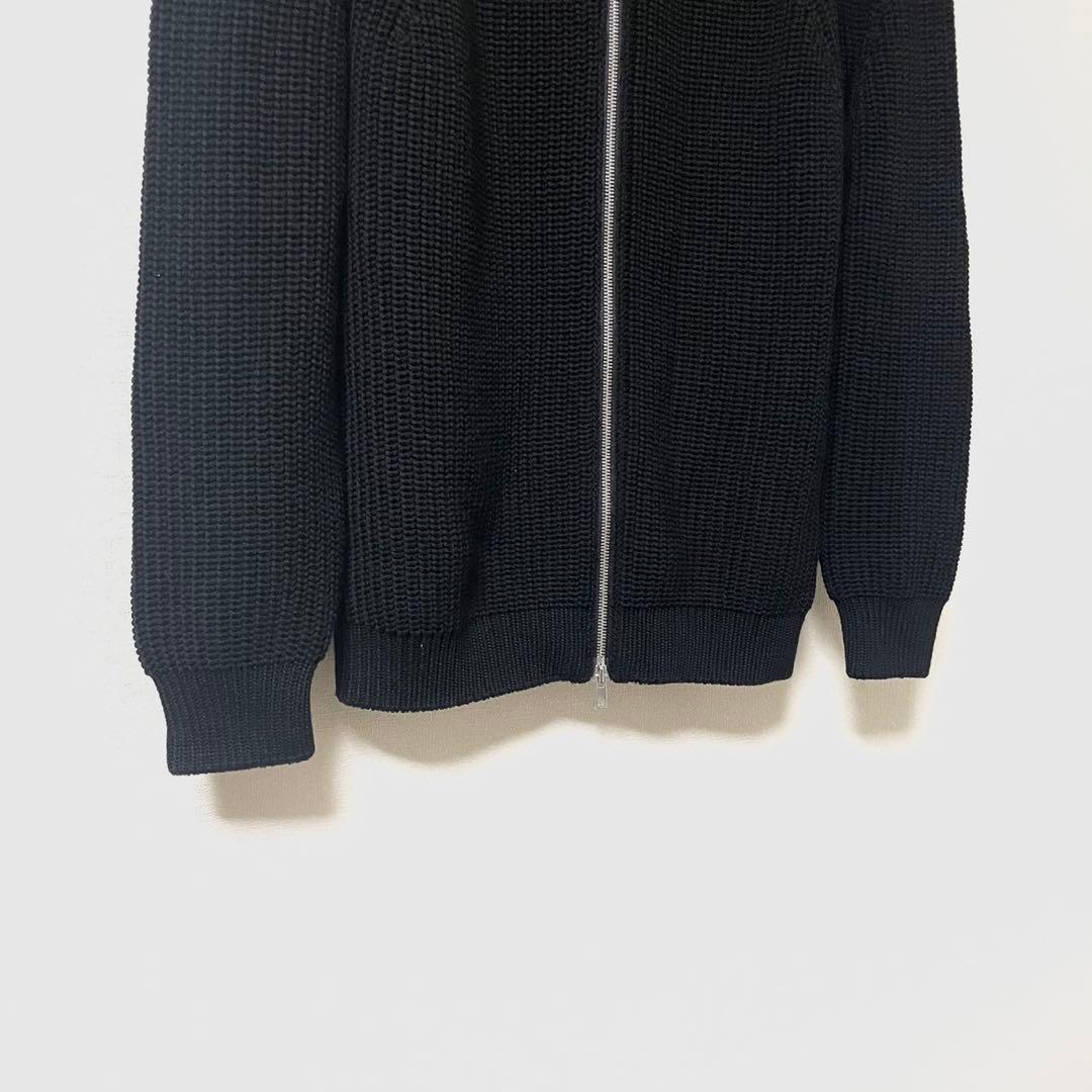 タグ付き未使用 23AW BATONER ドライバーズニット ウール ブラック