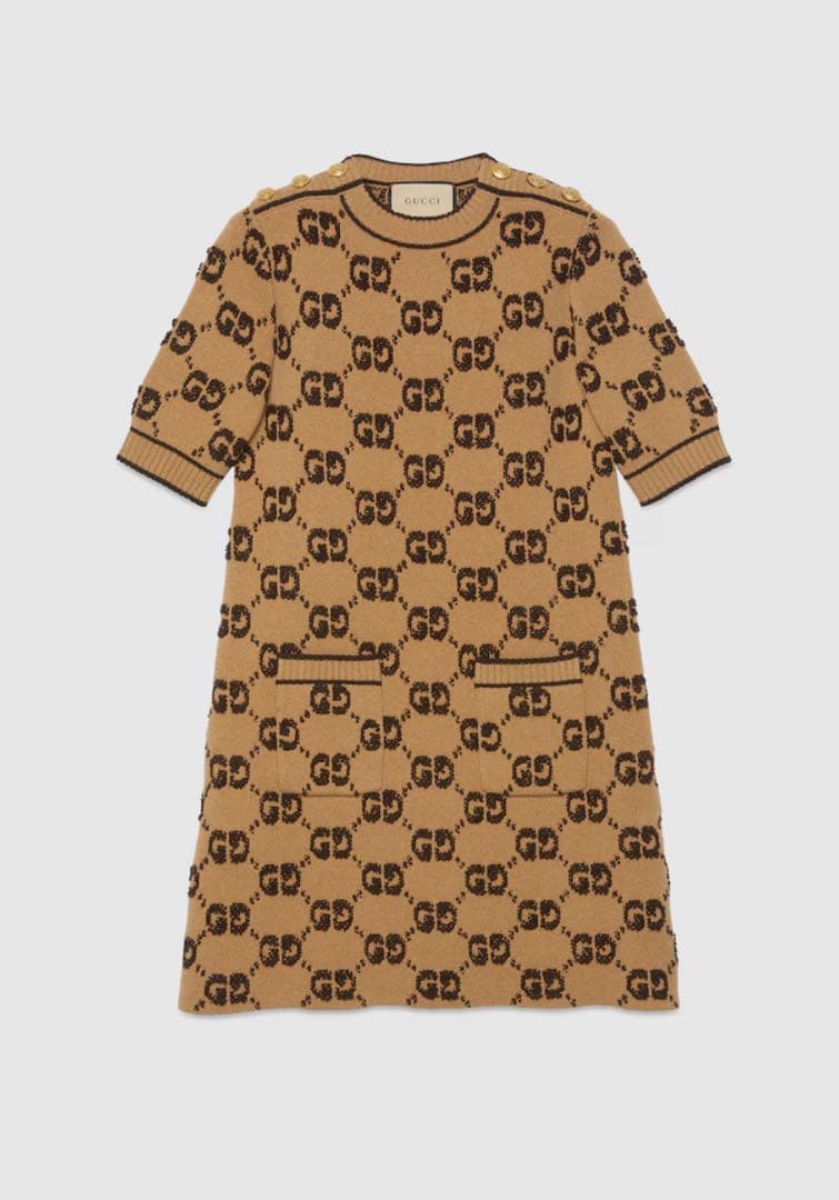 GUCCI GGロゴ ニット ワンピース Mサイズ