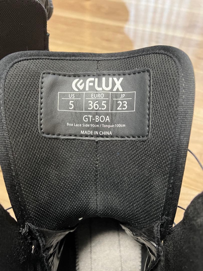 FLUX BOOTS GT BOA BK ブラック　23cm