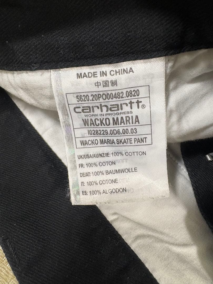 Carhartt wacko maria スケートパンツ Lサイズ 美品