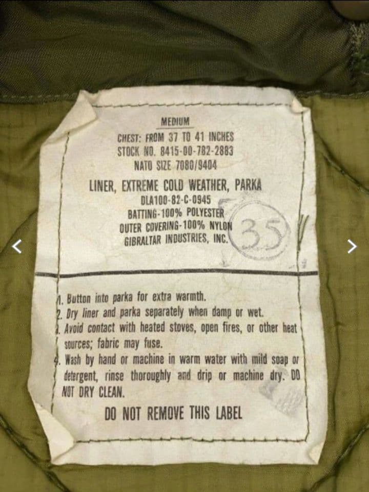 80s m-65 フィッシュテールパーカー Mサイズ ライナー付