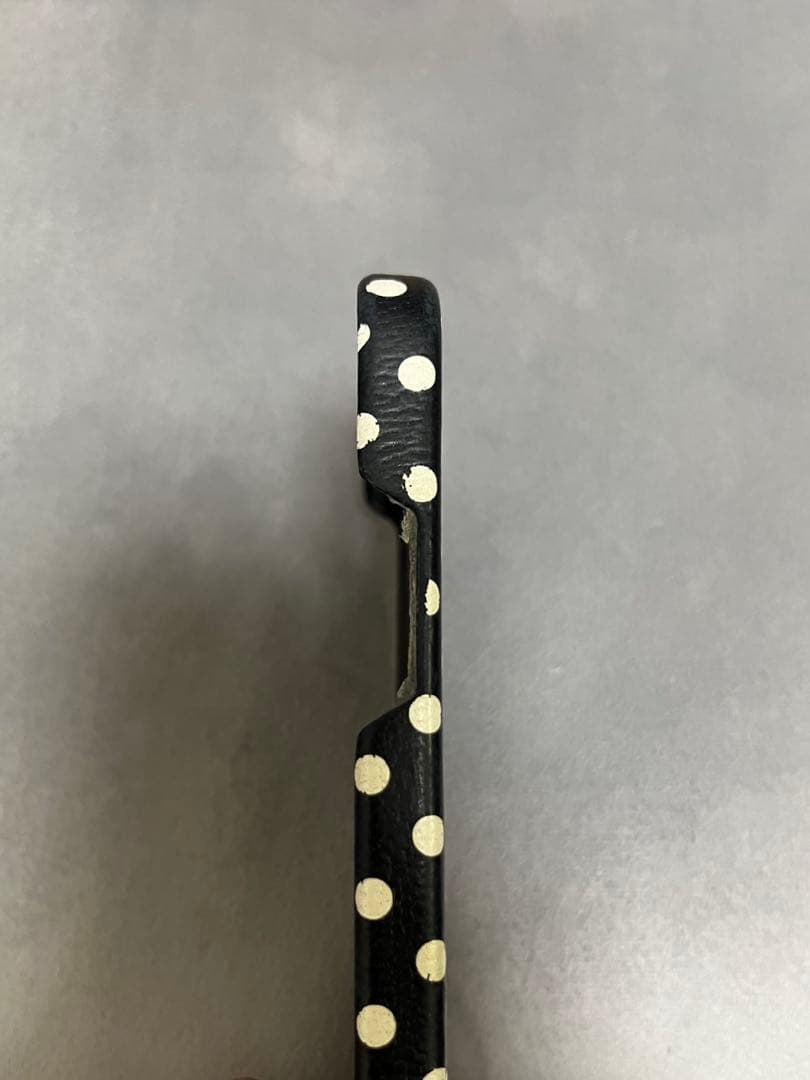 miumiu ドット柄レザースマホケース　iPhone12Pro Max