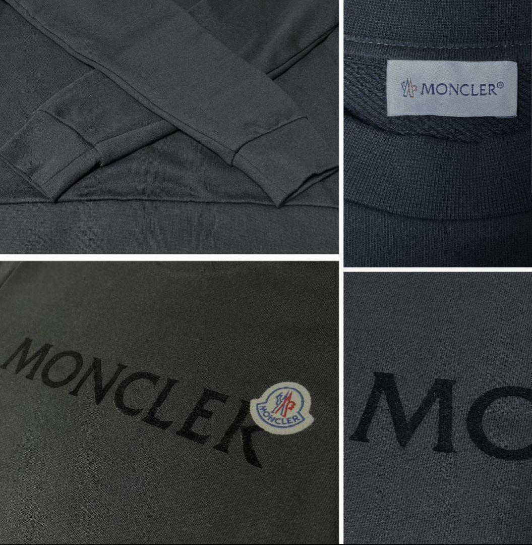 新品未使用タグ付き☆MONCLER レタリングロゴ スウェット S ブラック