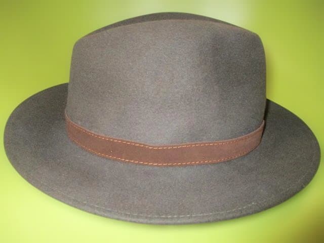 イタリー製　BORSALINO　ボルサリーノ　中折れ　フェルト　ハット　６０