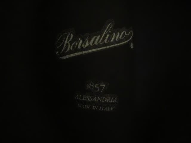 イタリー製　BORSALINO　ボルサリーノ　中折れ　フェルト　ハット　６０
