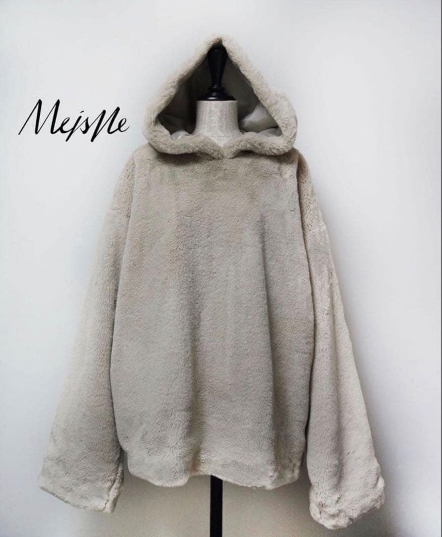 【新品未着用】MeisMe メイスム　Eco fur hoodie