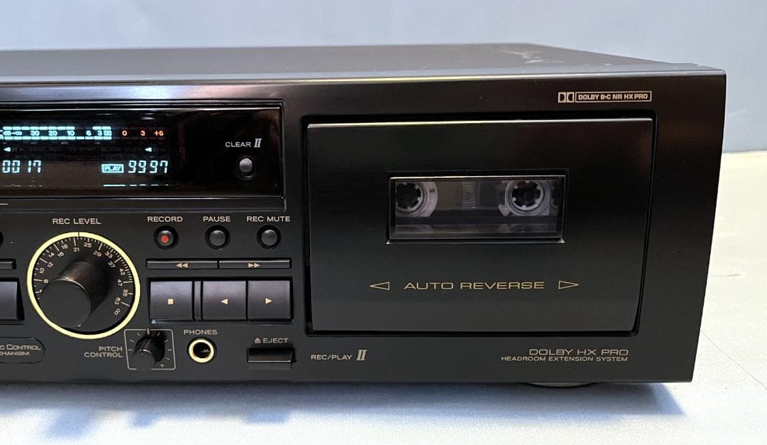 【動作OK！！】ダブルカセットデッキ　TEAC　W-790R　②