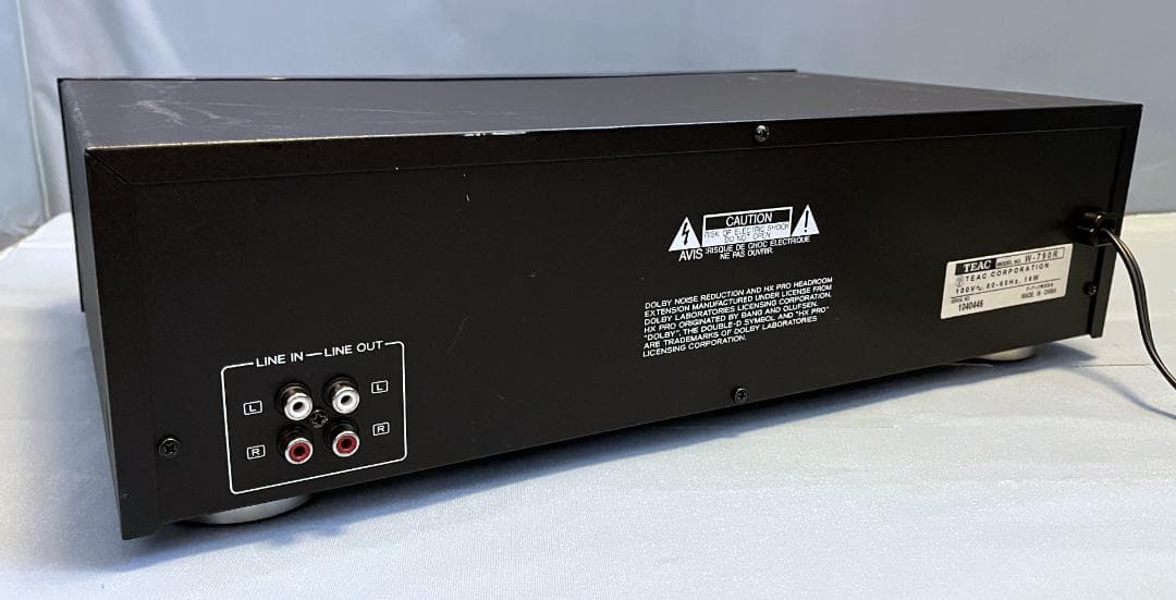【動作OK！！】ダブルカセットデッキ　TEAC　W-790R　②