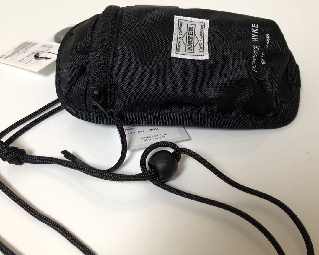 新品タグ付き PORTER×HYKE ポーター ハイク アームポーチ ブラック