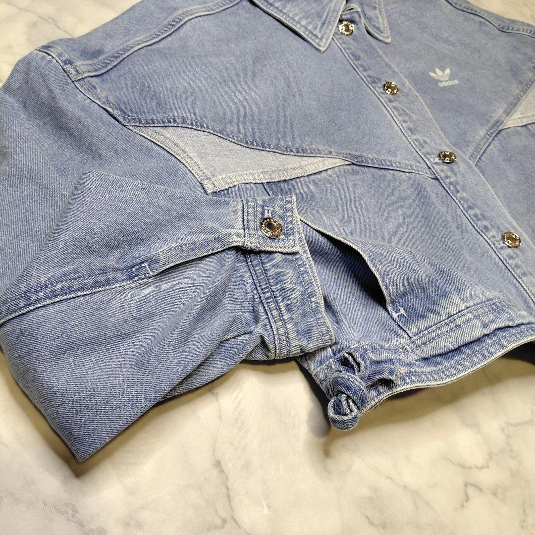 超美品✨️adidas ショート丈 デニムジャケット L