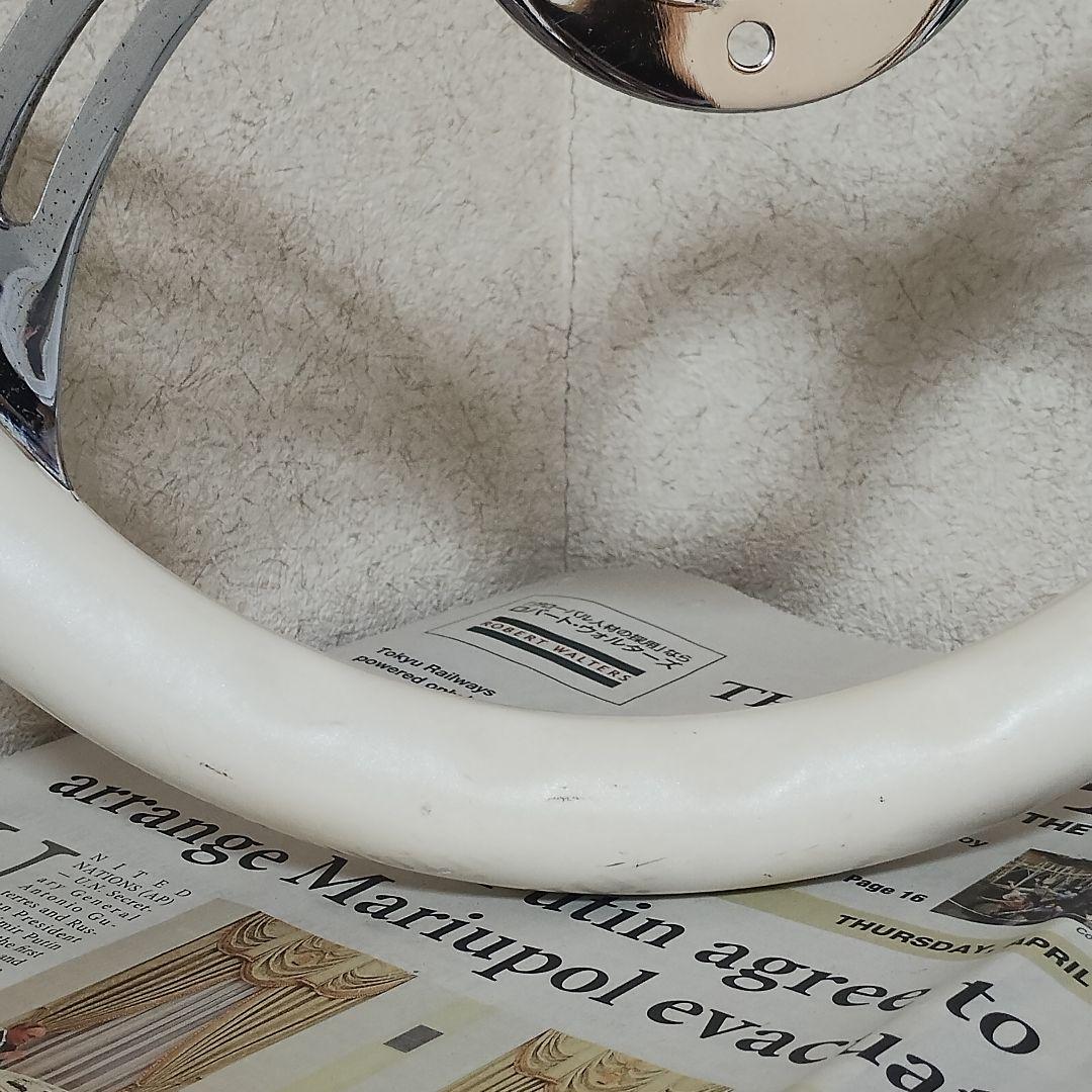 【ビレット ステアリング ハンドル】ホワイト