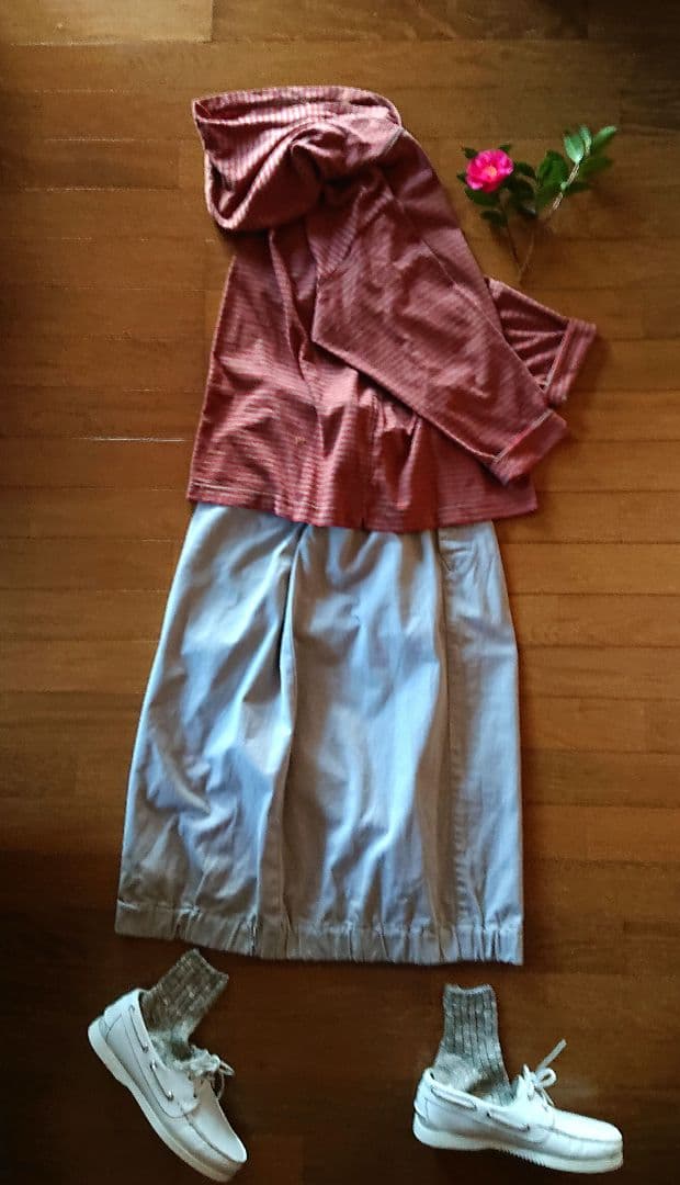 45R☆チノのチーゴスカート/サンドベージュ♪