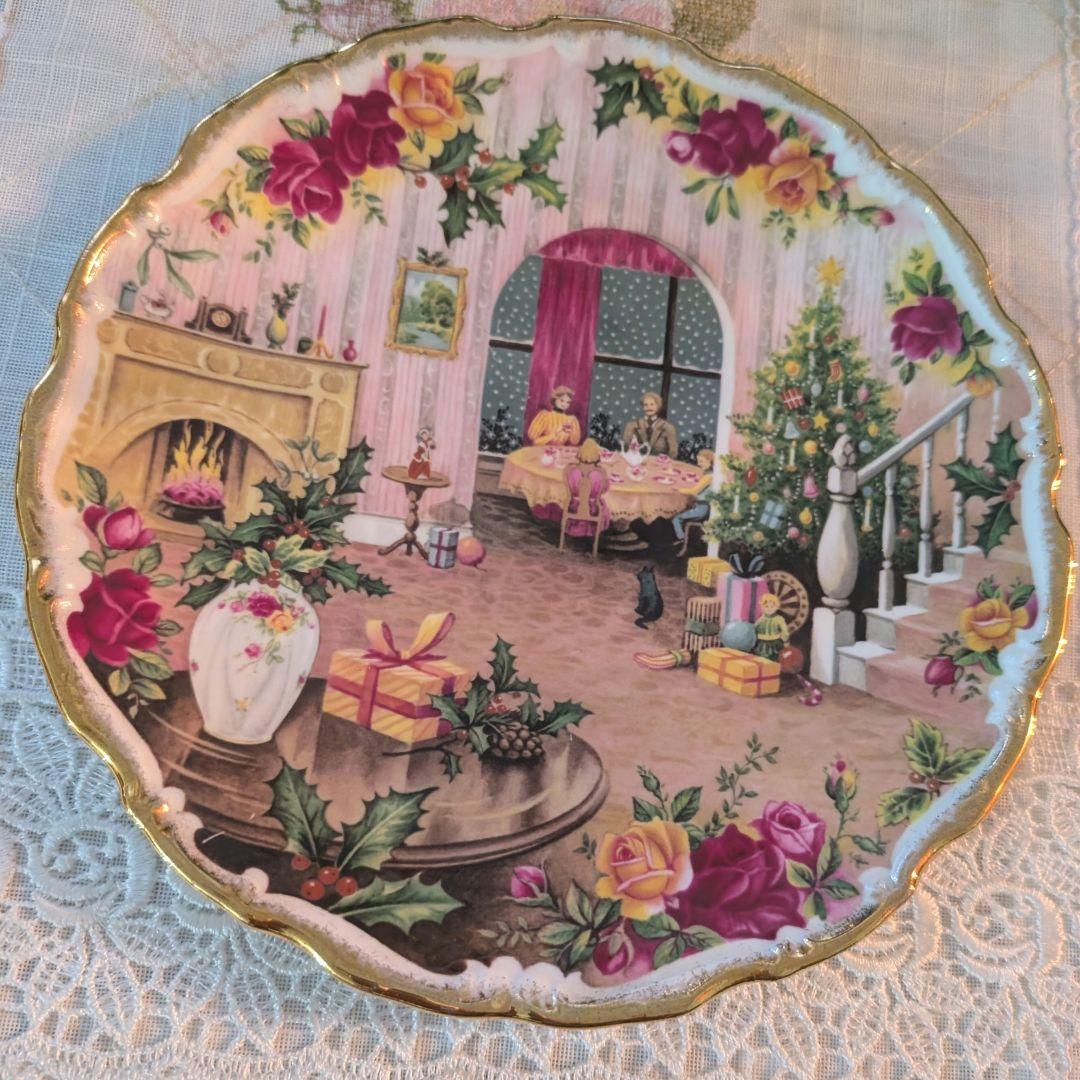 p様ご参考 ロイヤルアルバート オールドカントリーロース クリスマスプレート