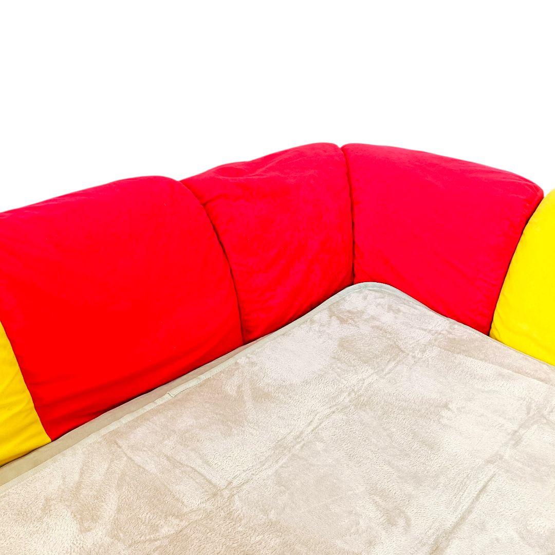 【1/2】ベルメゾン グータラグ くまのプーさん コーナーローソファーセット