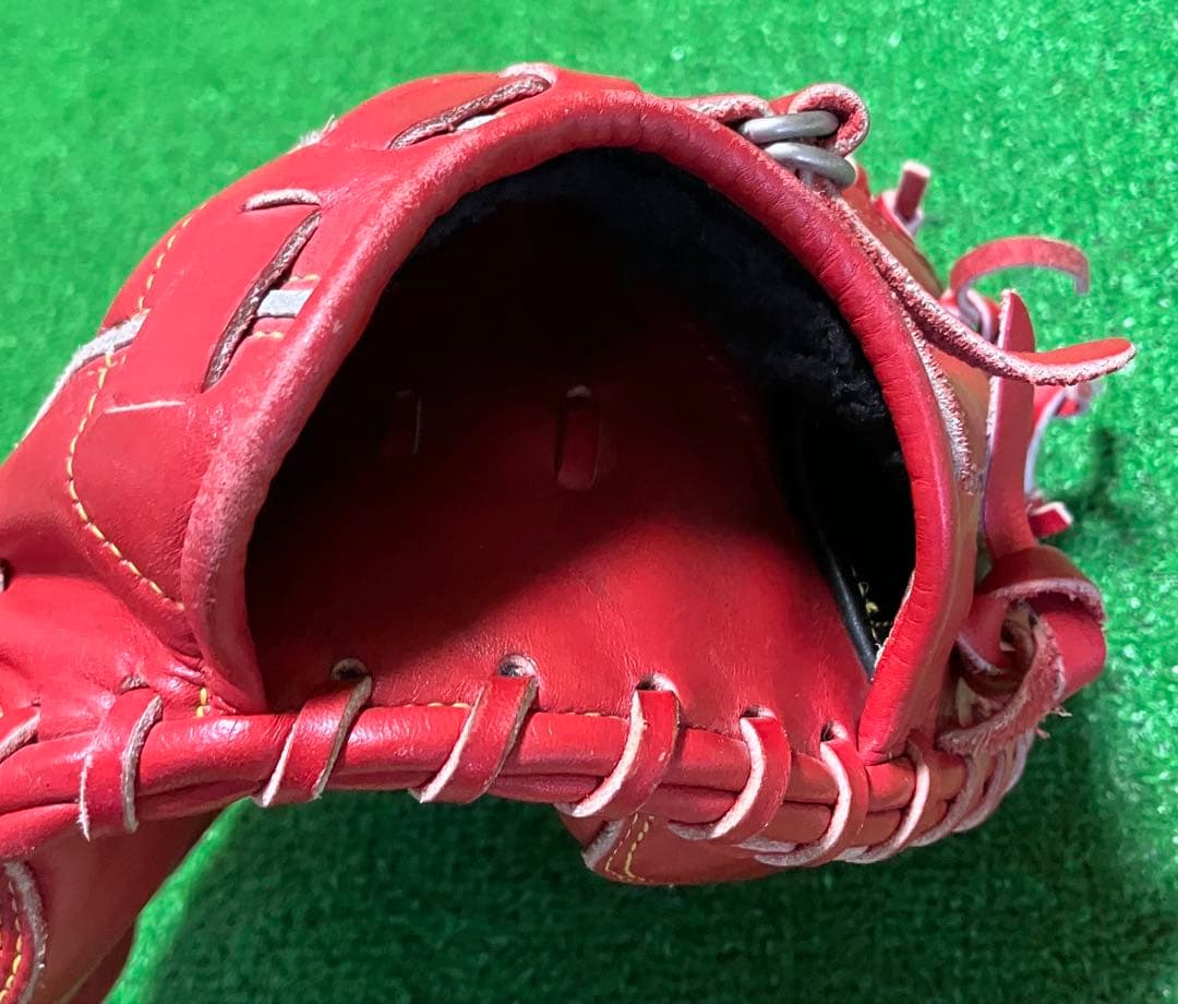 一般 軟式野球 キャッチャーミット ハイゴールド 己極 レッド Hi-GOLD