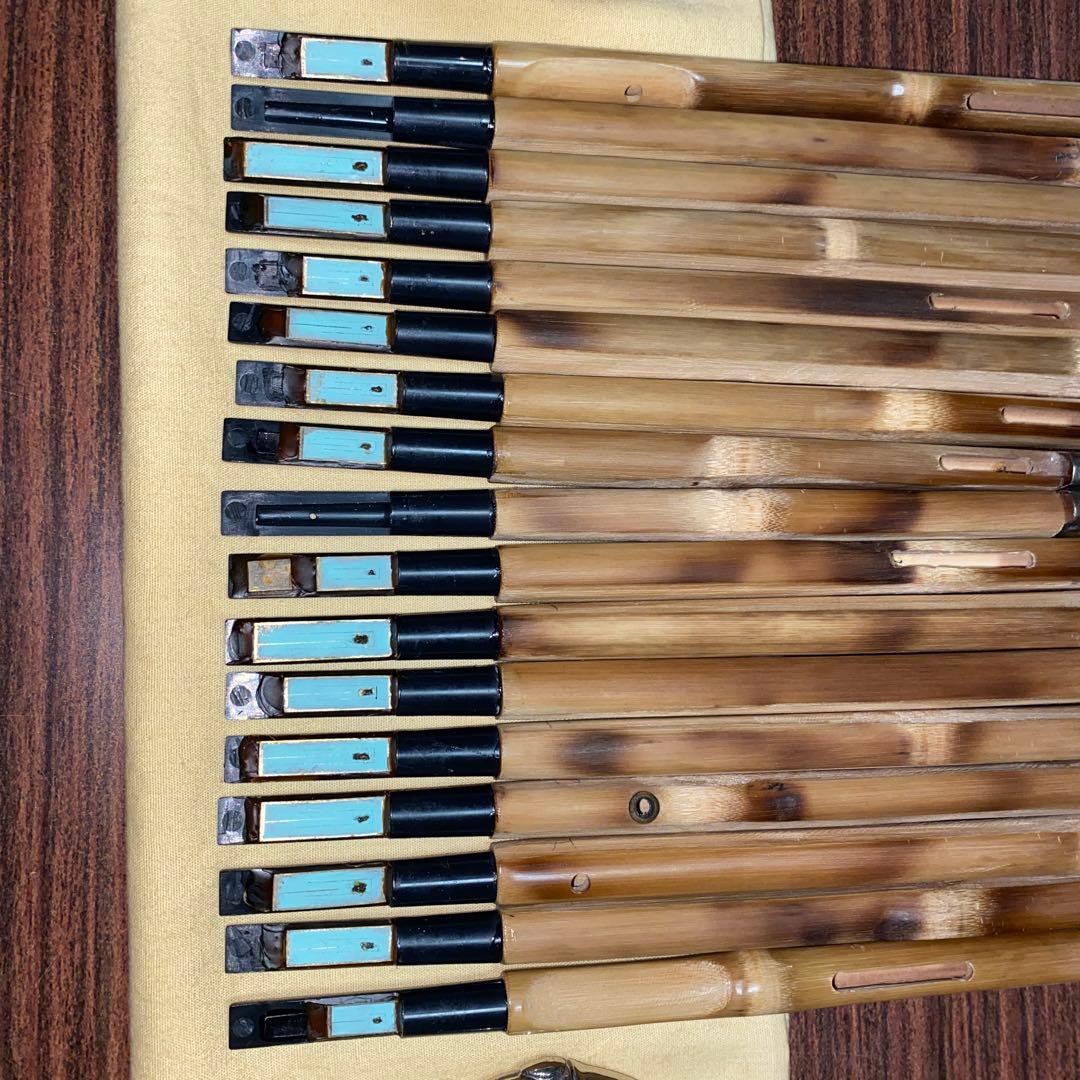 雅楽　鳳笙　竹造り　頭と根継プラスチック製　洗い調律済み