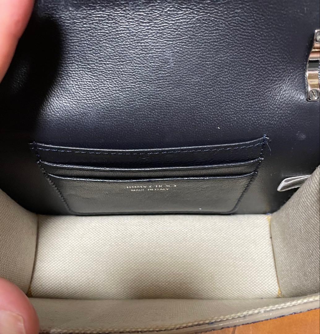 ジミーチュウ　パーティーバッグ　グリッター　ブルー