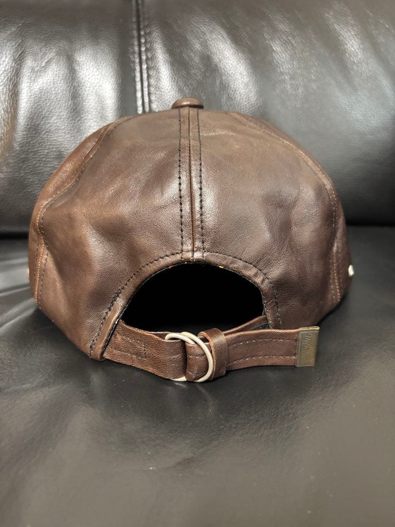 帽子 Mr.FATMAN \"LEATHER SHORT BRIM CAP