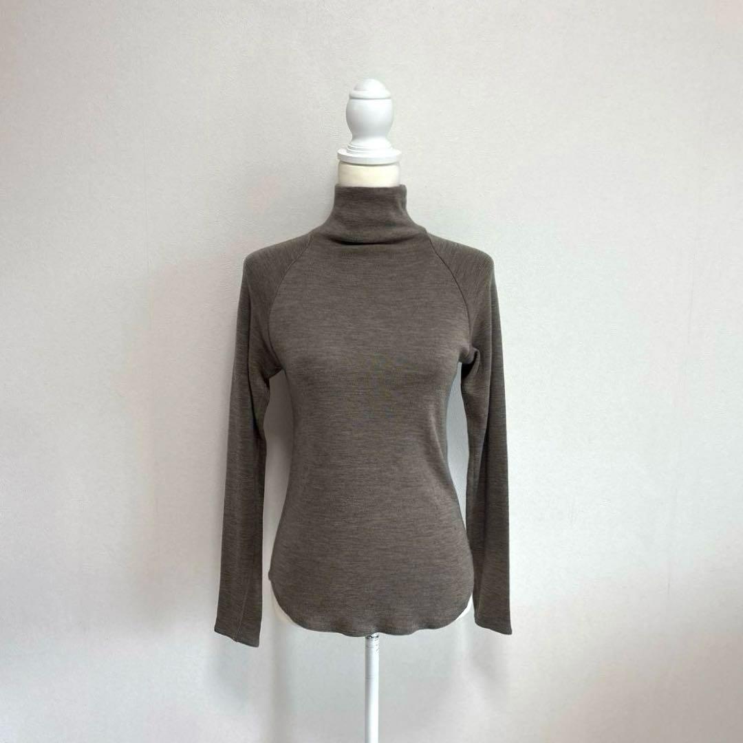 【美品】 ヨーガンレール ニット カットソー 毛100%ハイネック 日本製