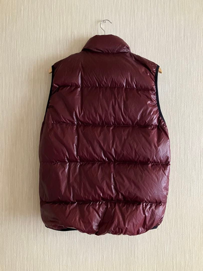00s old GAP ダウンベスト　Wジップ　ボルドーS Y2K