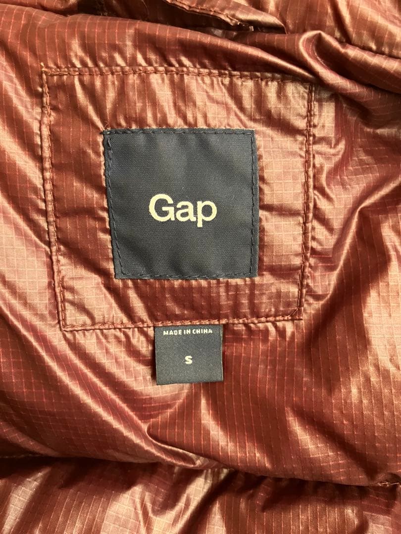 00s old GAP ダウンベスト　Wジップ　ボルドーS Y2K