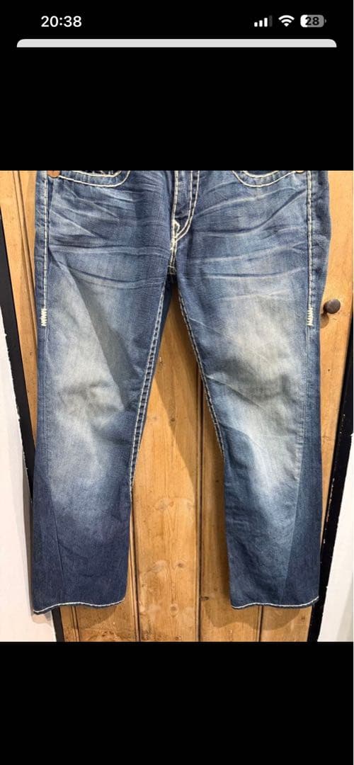 TRUE RELIGION JOEY SUPER T フレア IO 着用デニム
