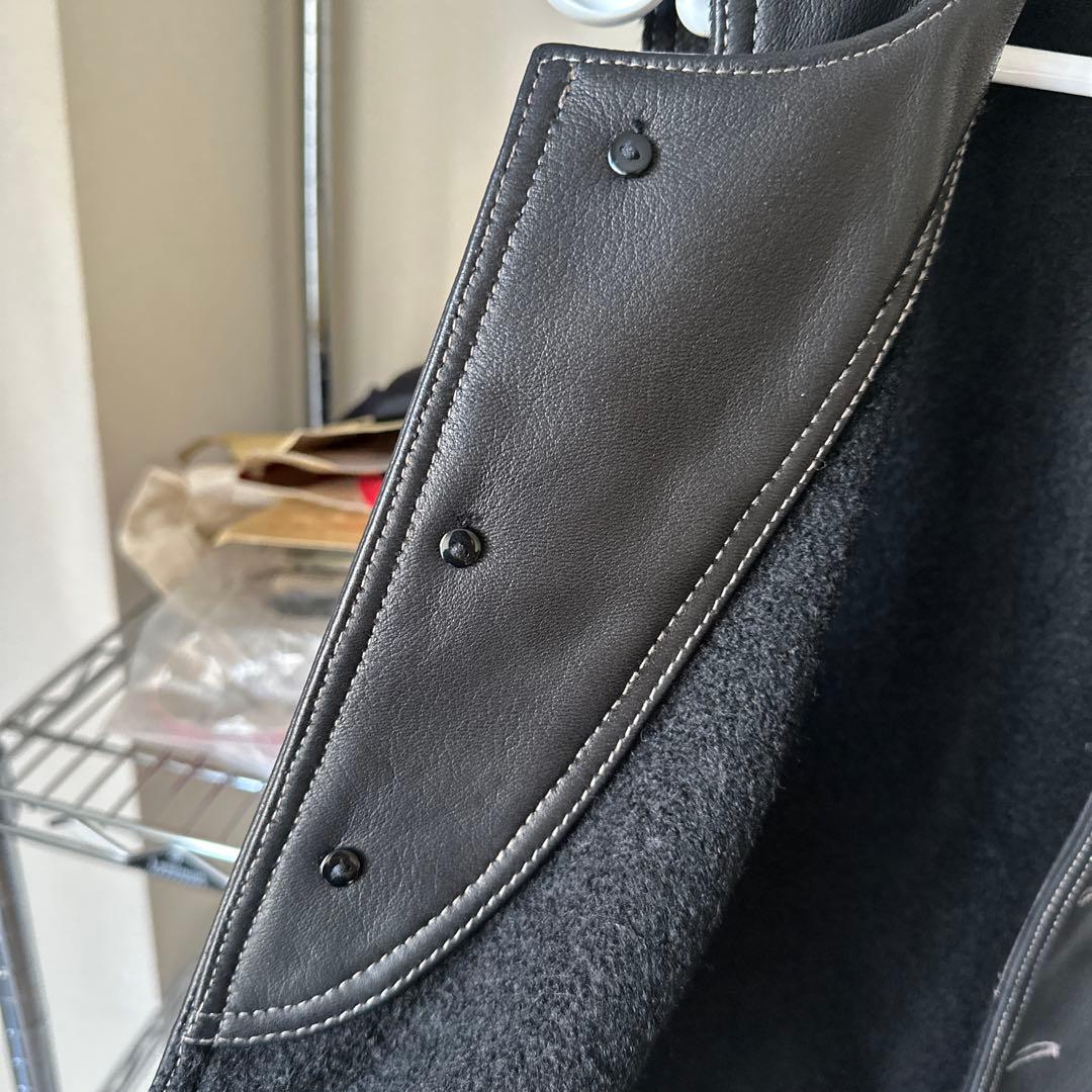 鹿革ベスト M ニュージーランド産ディアスキン WWⅠミリタリー ムートン裏地