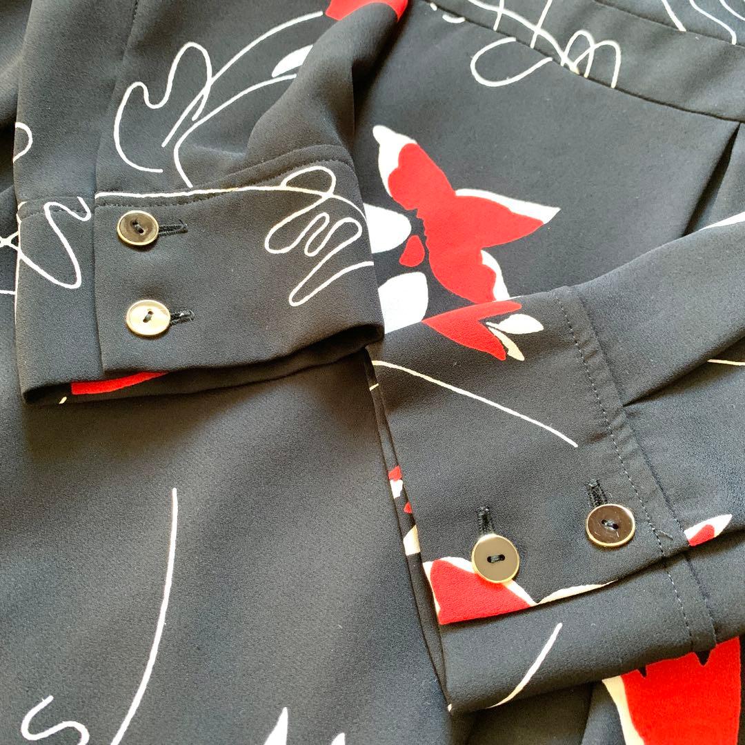 美品✨矢田亜希子さん着用 ダイアグラム ボックスタックプリントワンピース