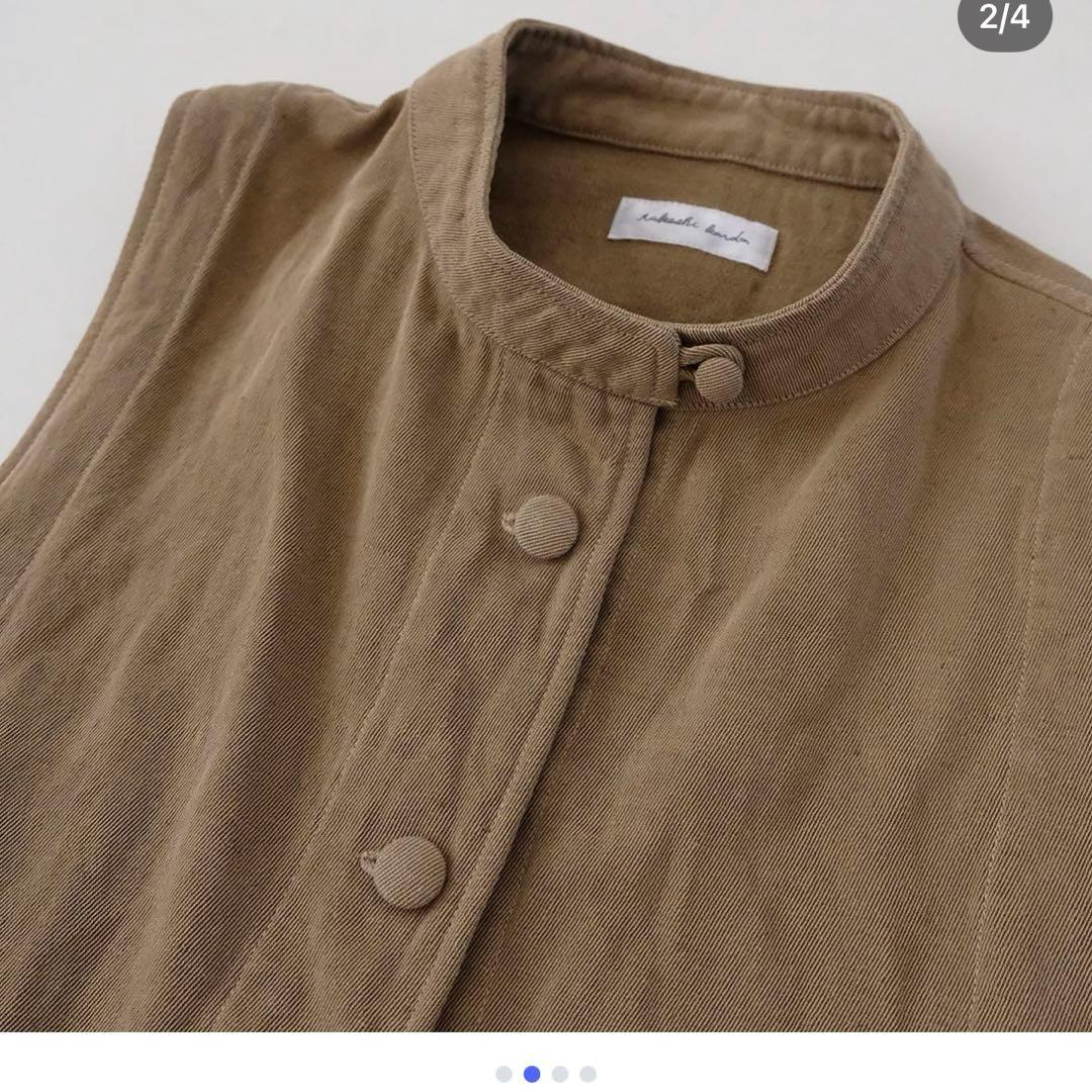 takeshikanda ベスト　綿麻　新品未使用