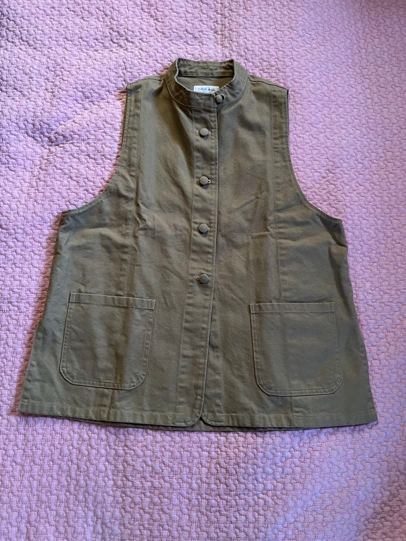 takeshikanda ベスト　綿麻　新品未使用