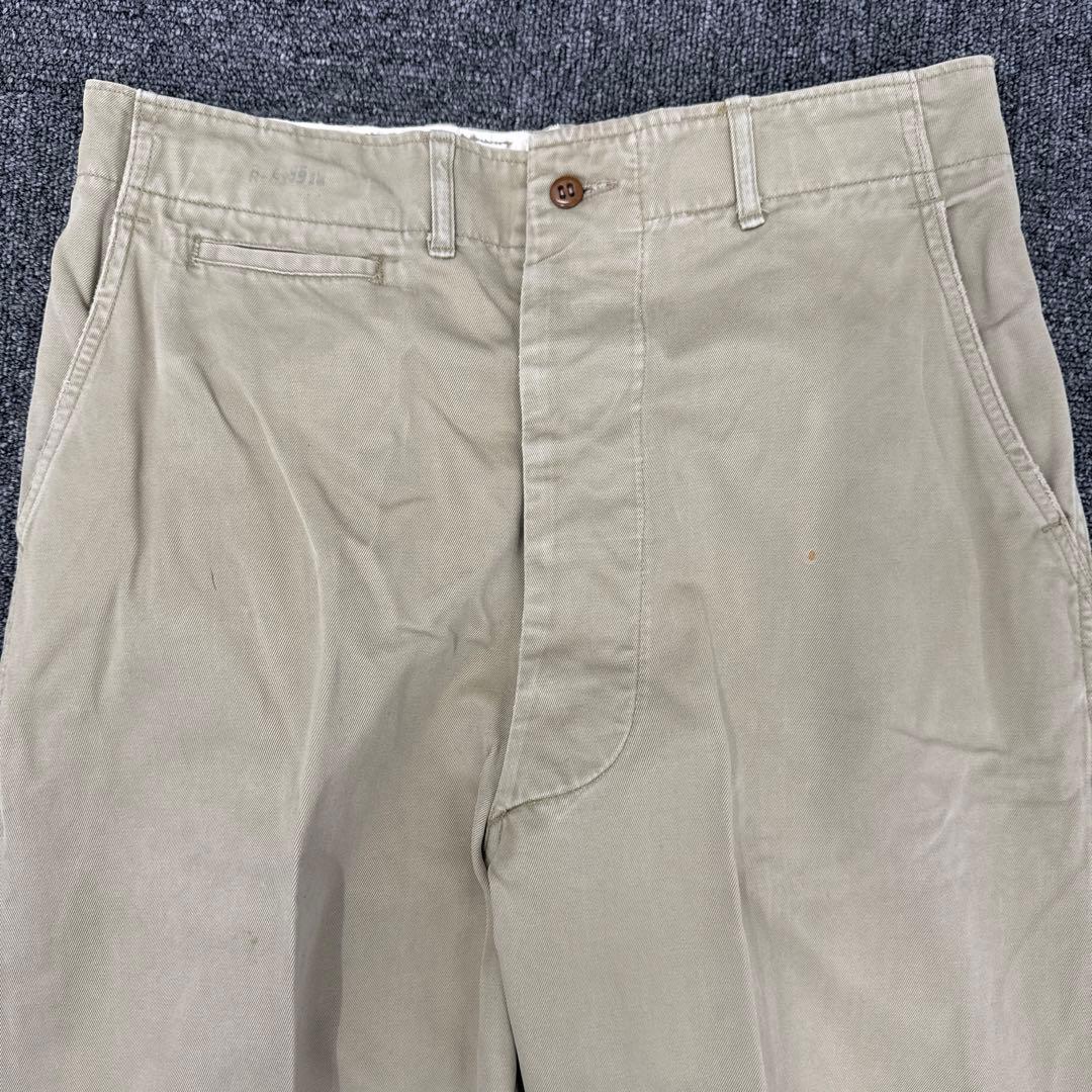 【米軍実物50s US ARMY M-45カーキチノパン32×35 1951年製