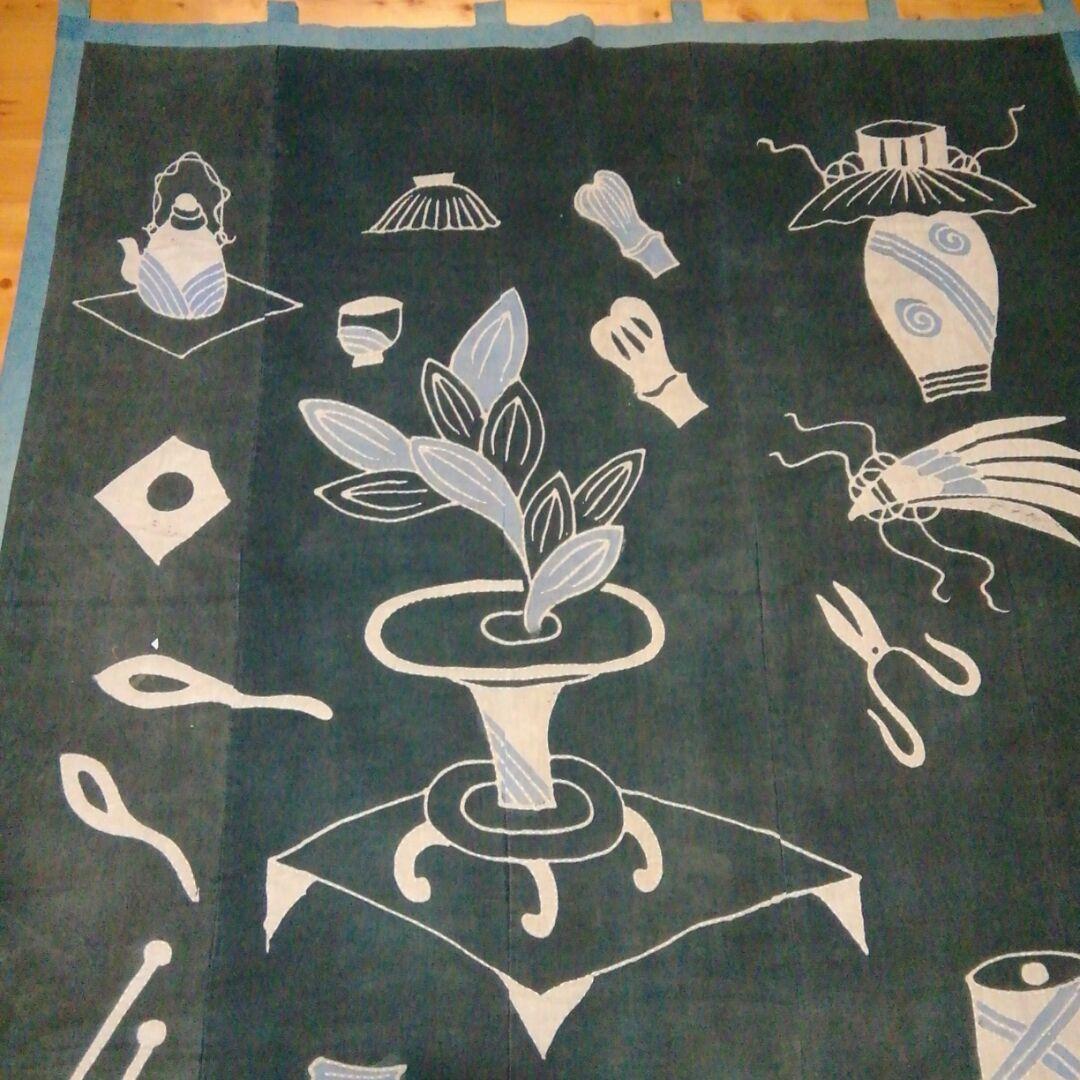 専用です。【ハンドメイド】古布　タペストリー★筒描き