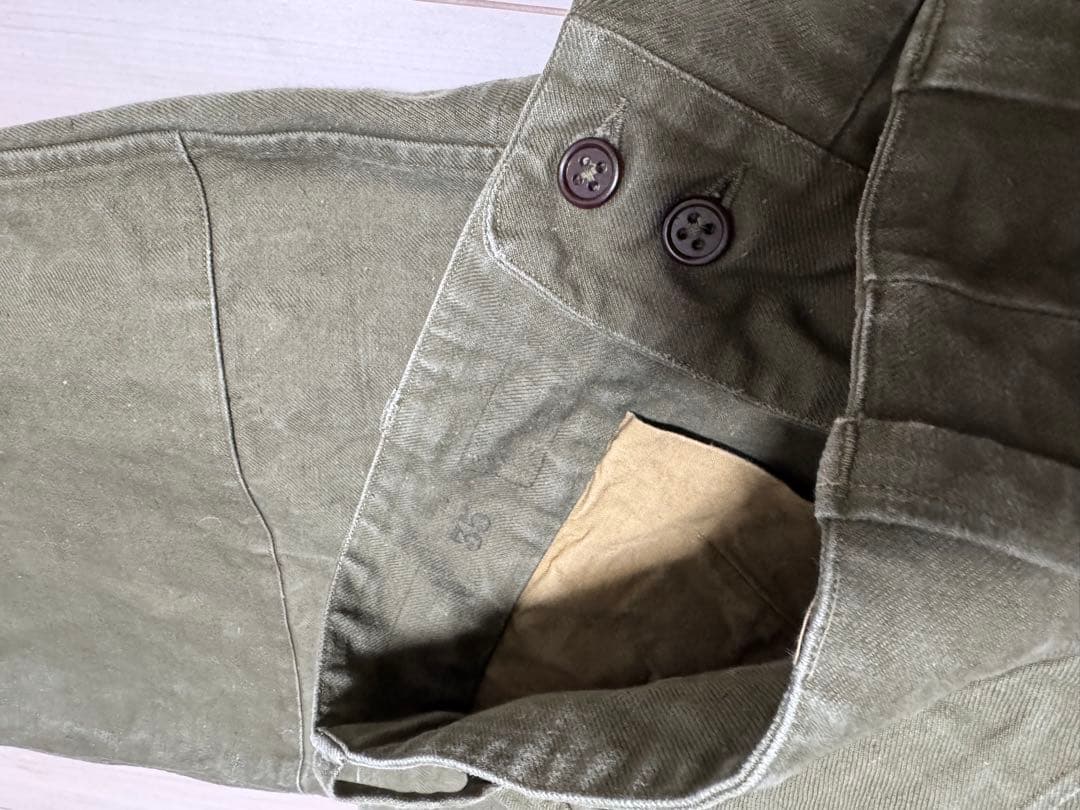 実物　フランス軍　M47 前期　比翼タイプ　サイズ35