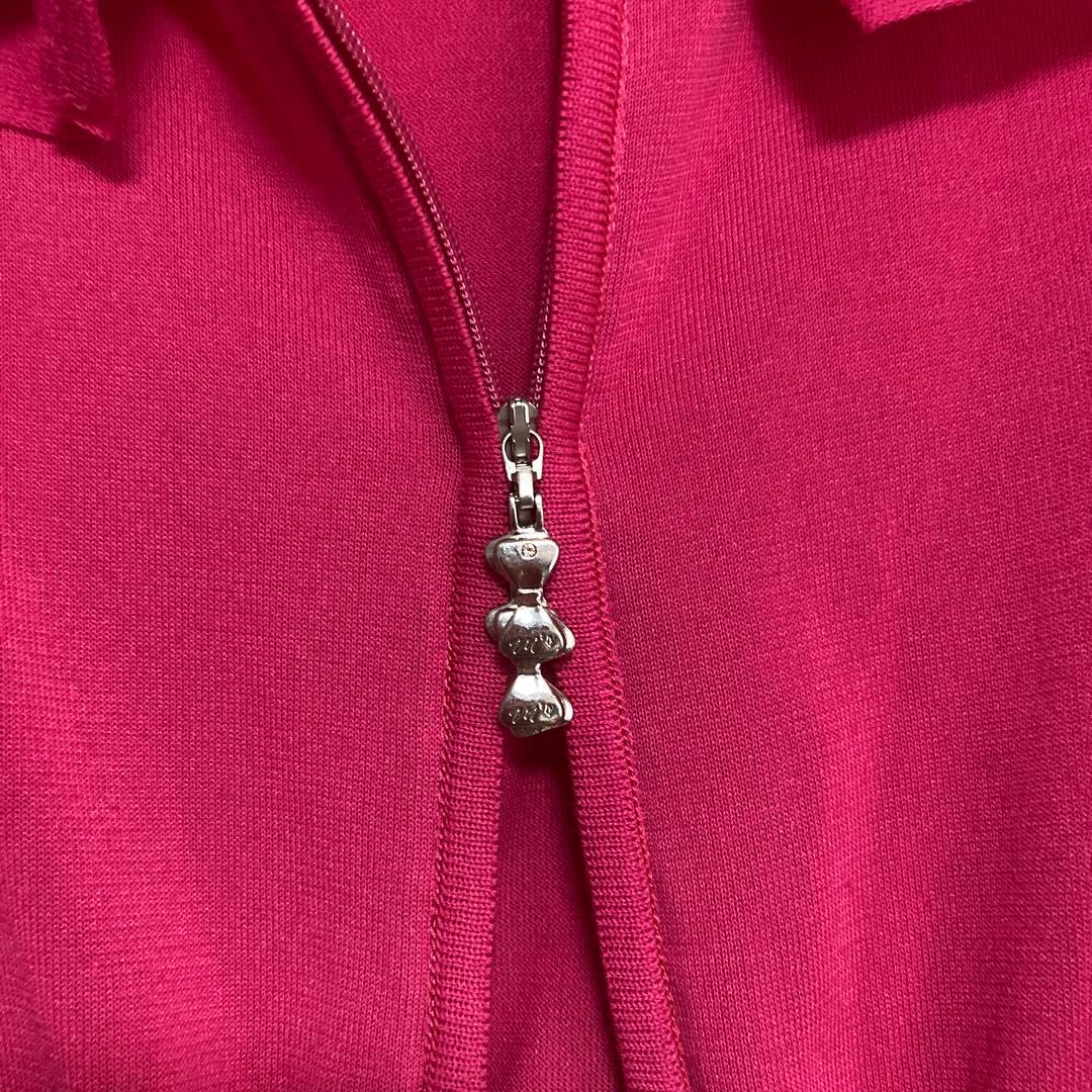 エムズグレイシー　M'S GRACY フリル付きピンクトップス