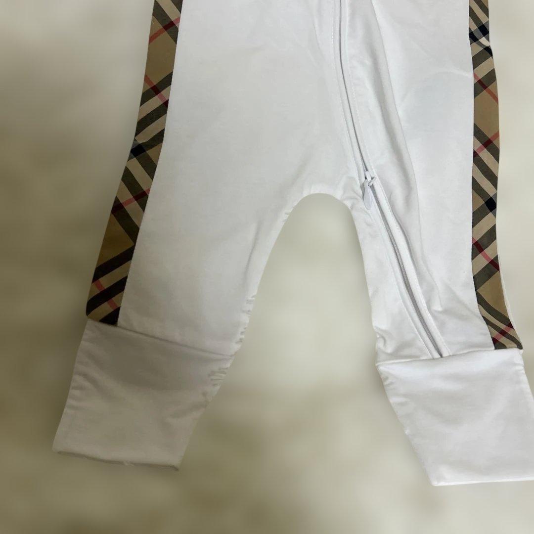 【新品タグ付】BURBERRY バーバリー　ノバチェック　ロンパース　帽子付き