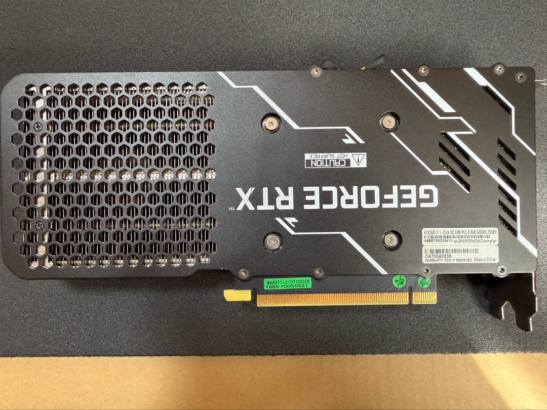 グラフィックボード・グラボ・ビデオカード GALAKURO GeForce RTX 3060 Ti