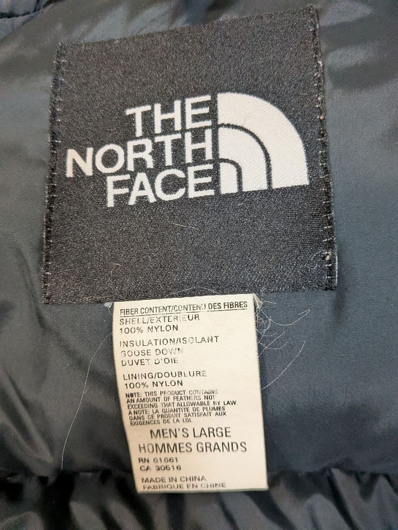 ノースフェイス90sダウンジャケットL 青 ヌプシ
