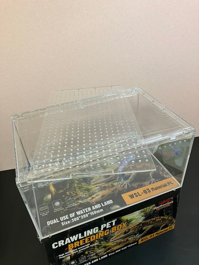 【5box】30×20×15 レプタイルボックス同等　マグネット アクリル