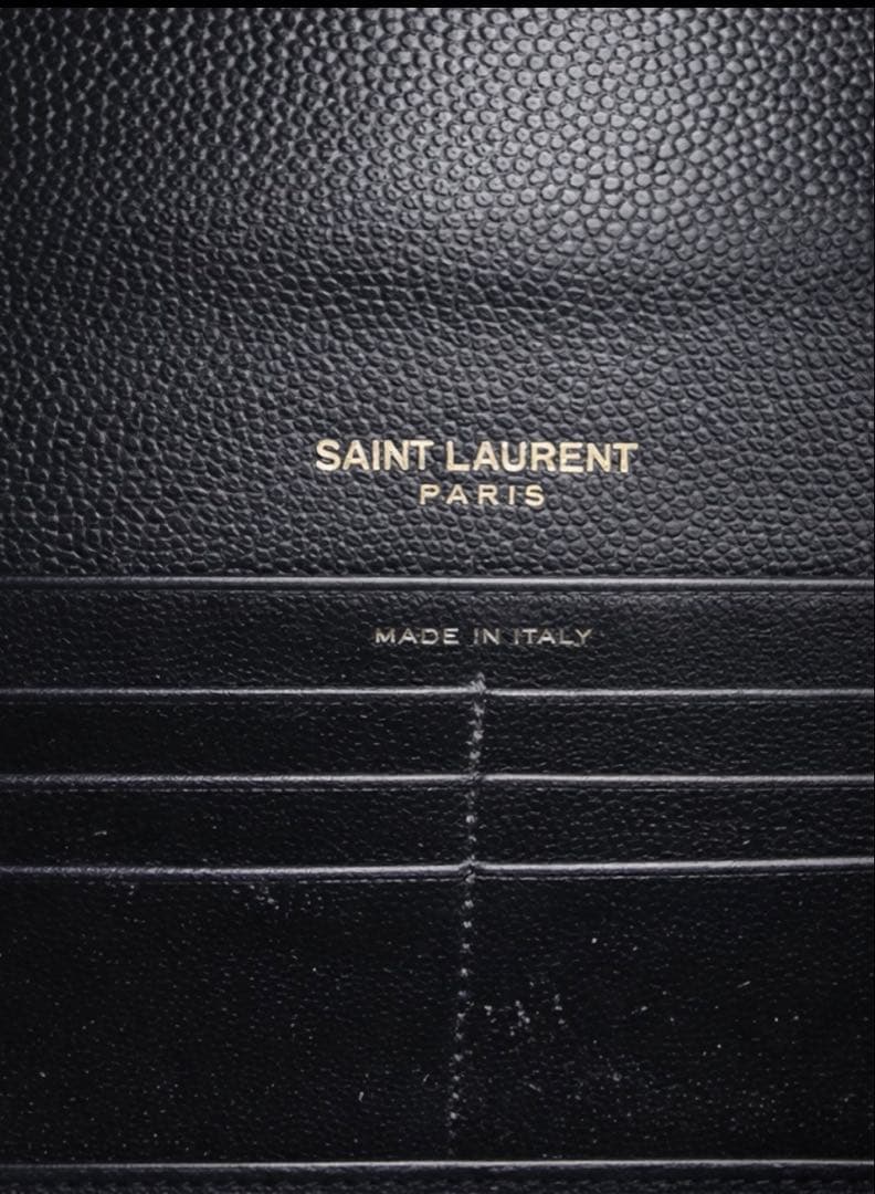 SAINT LAURENT ブラック長財布