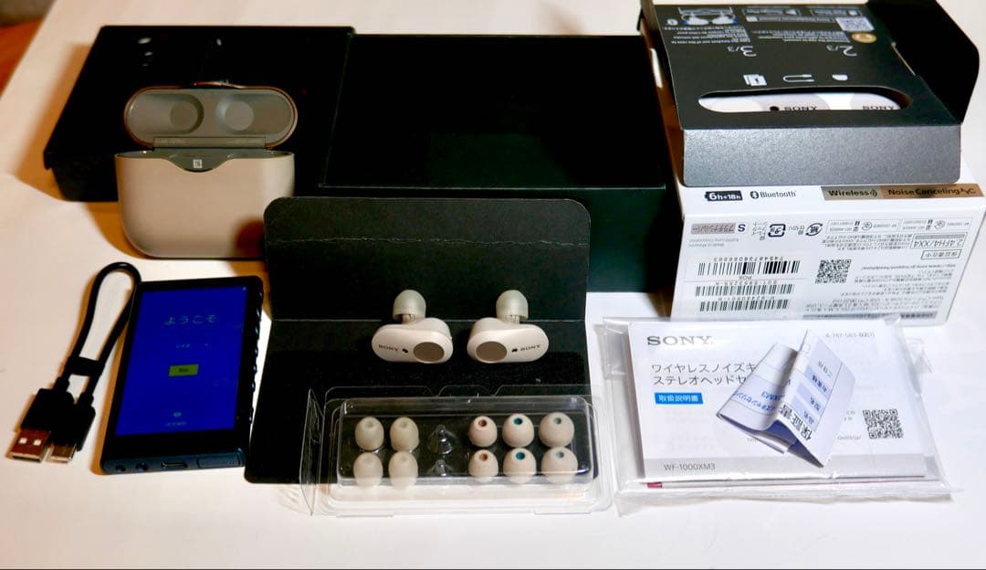 SONYウォークマンNW-A107+WF-1000XM3 ワイヤレスイヤホン
