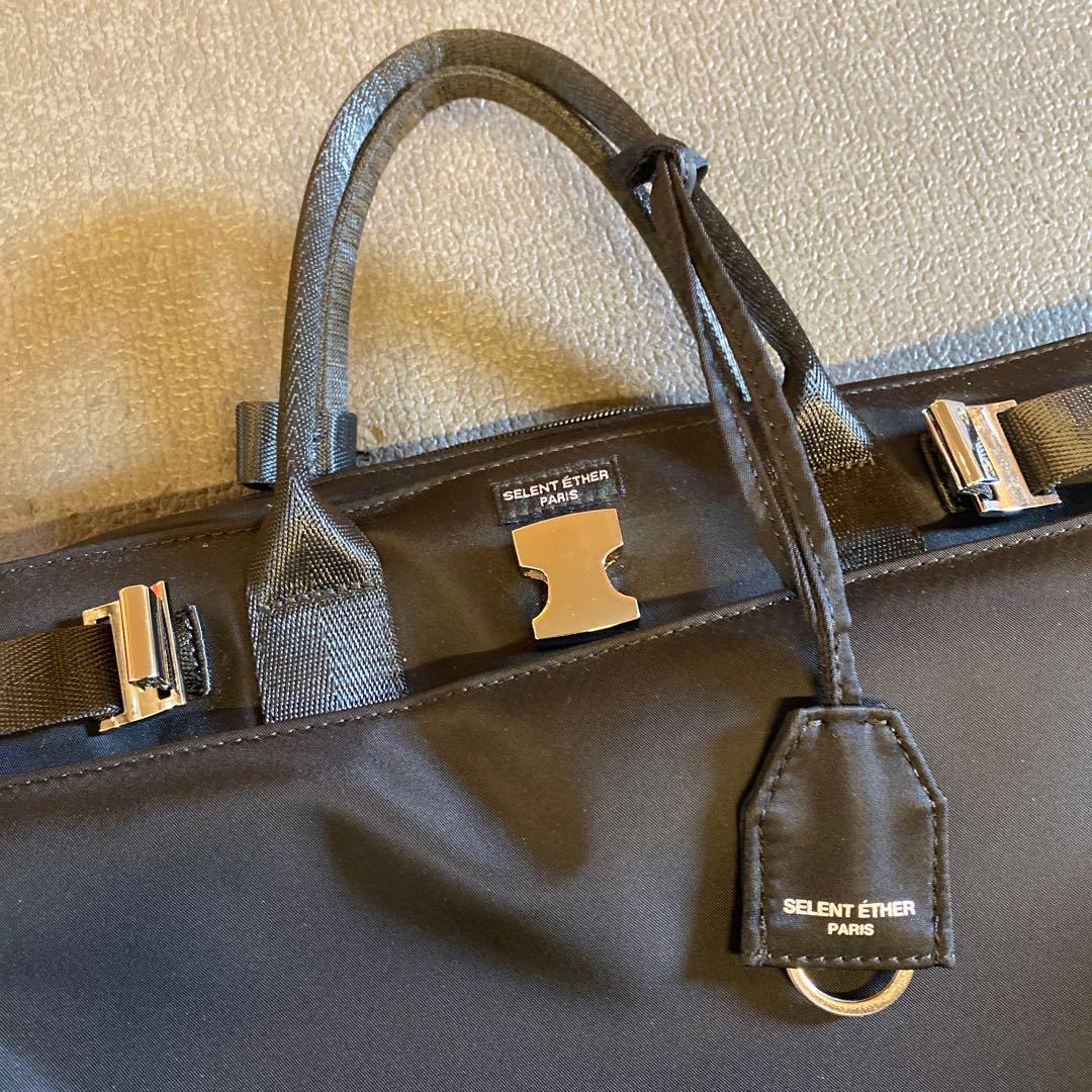 SELENT ÉTHER 黒 ビジネスバッグ3way36シルバー