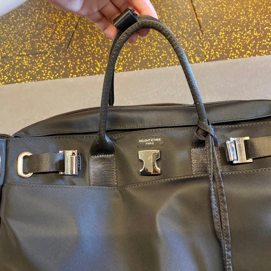 SELENT ÉTHER 黒 ビジネスバッグ3way36シルバー